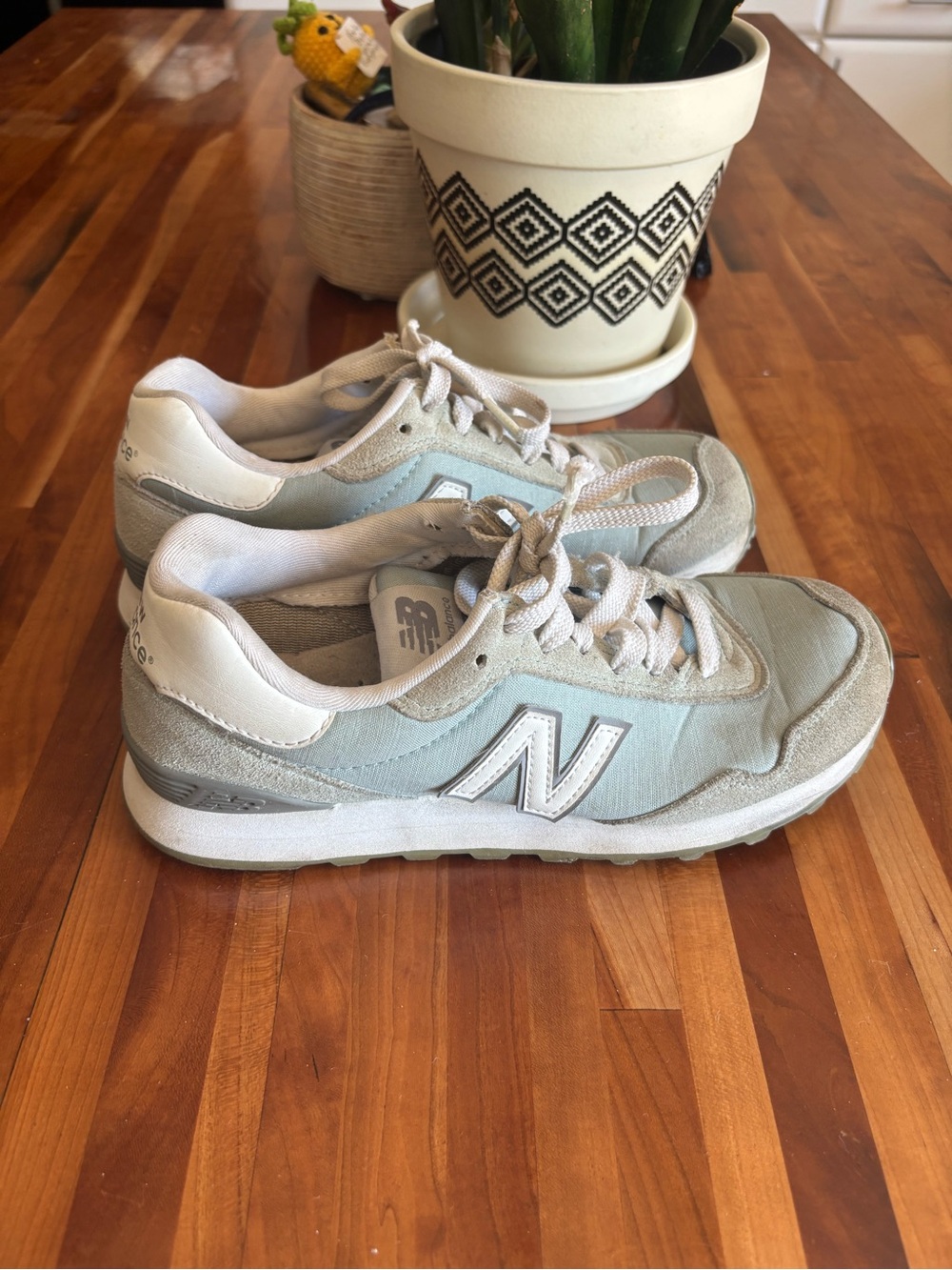 New Balance Women’s Light Blue & White 515-Inspired Sneakers